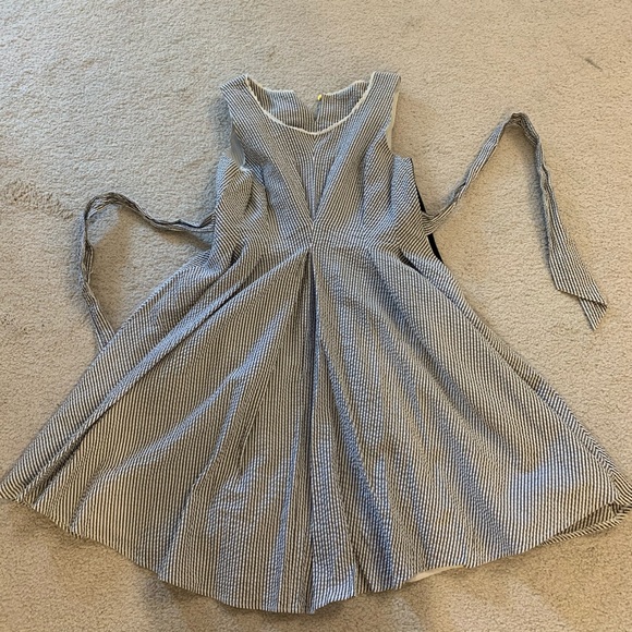 Cotton striped short dress - Picture 3 of 8